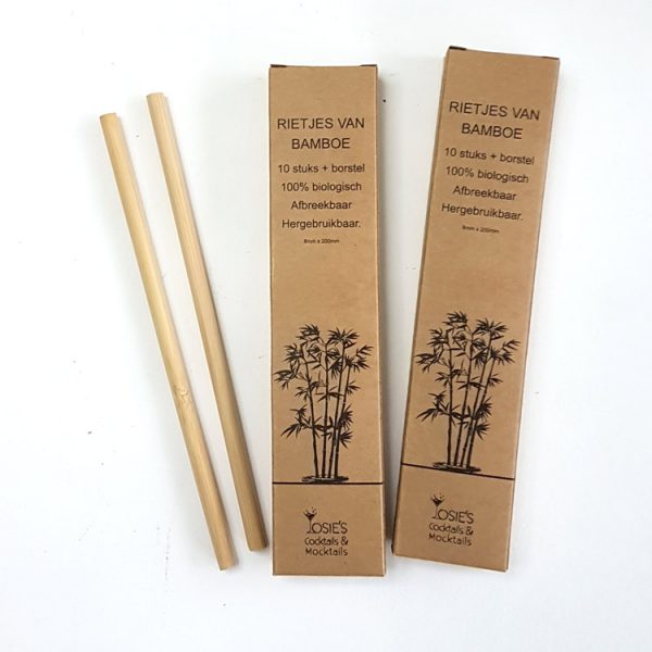 Onze Bamboe rietjes zijn duurzaam, 100% natuurlijk, herbruikbaar en milieuvriendelijk.