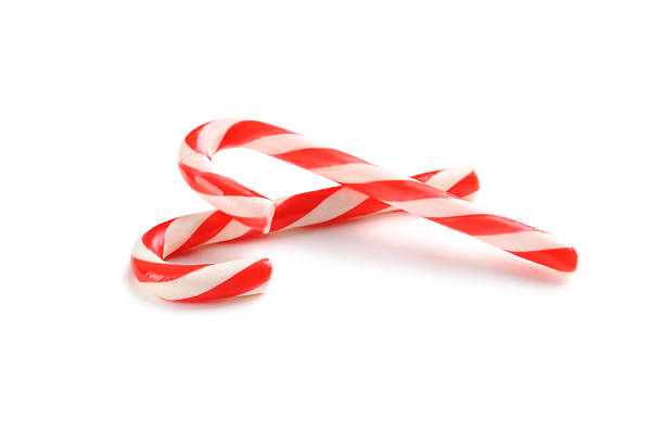 Candy cane Kerst zuurstok ter garnering en om te roeren